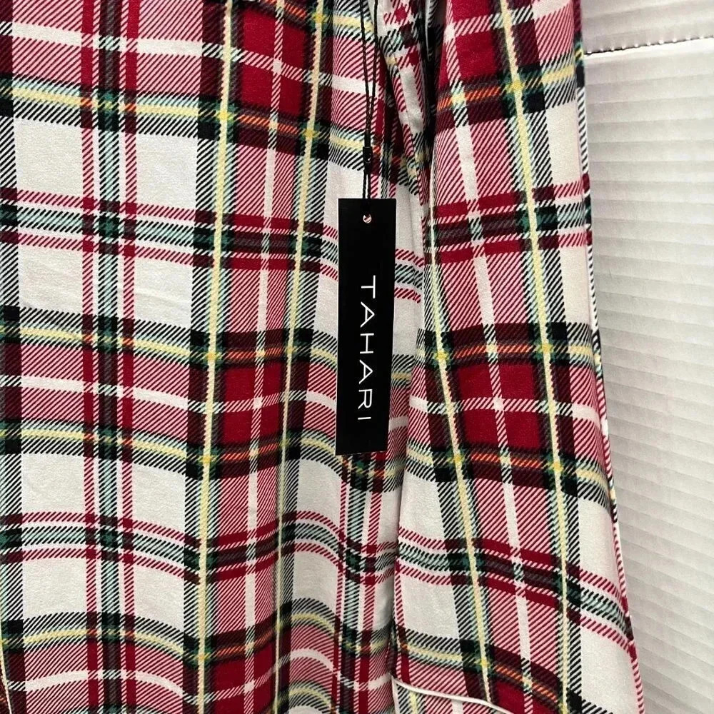 TAHARI WOMENS SIZE L BUTTON LONG SLEEVE SLEEP SHIRT NWT - Picture 4 of 5